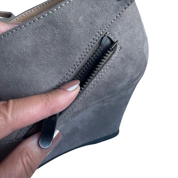 CL by Chinese Laundry Women's Valerie Wedge Boot Charcoal Super Gray Size 10 NEW - Picture 5 of 8